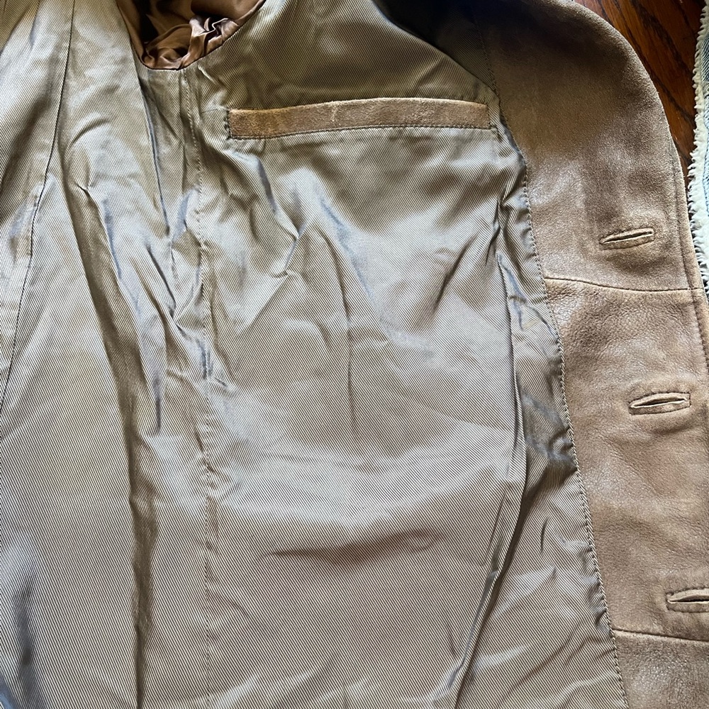 The Territory Ahead Leather Blazer Jacket Sport Coat Vintage - Picture 10 of 11